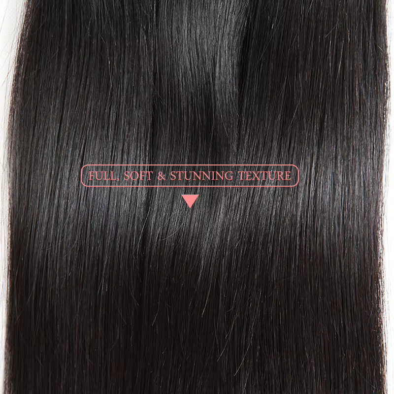 Addbeauty-Extension Capillaire Brésilienne Naturelle Lisse