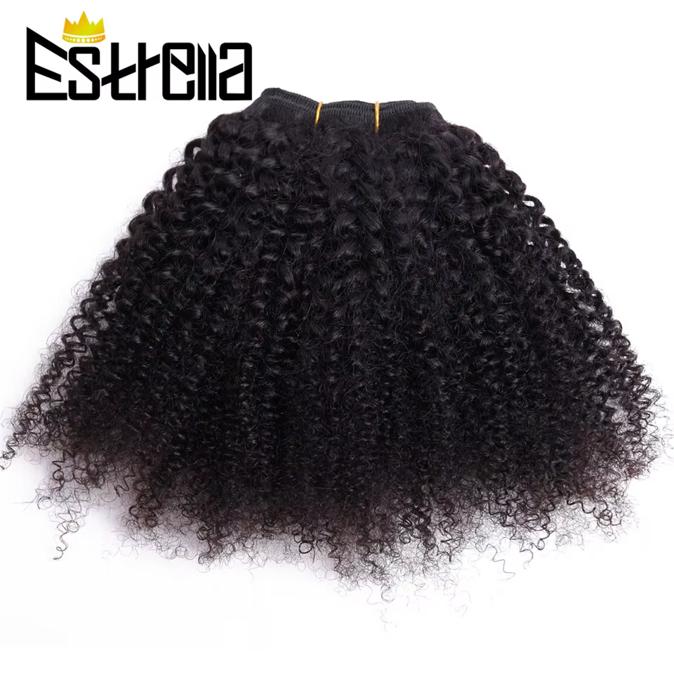 Mèches Afro 100% naturelles Remy crépues bouclées