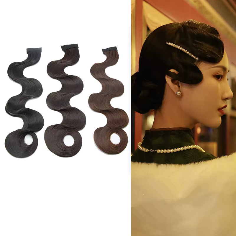 Qipao – postiche de mariée ondulée