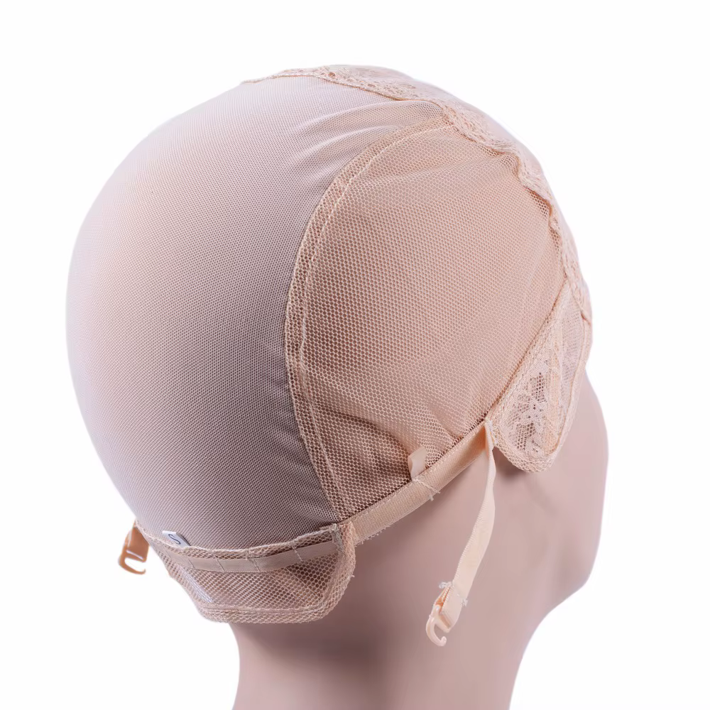 Bonnet de perruque blonde pour perruques exécutives avec sangle réglable à l'arrière