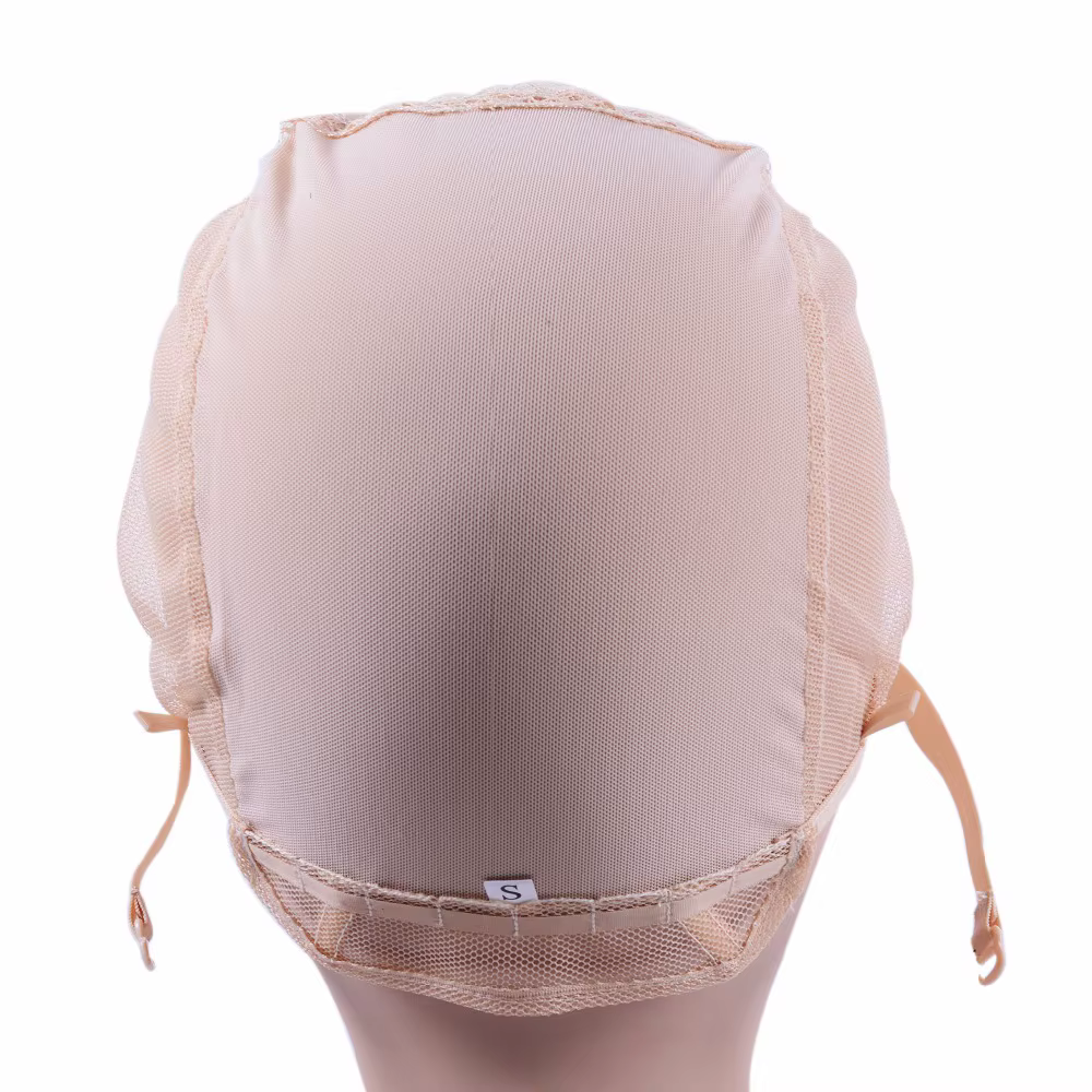 Bonnet de perruque blonde pour perruques exécutives avec sangle réglable à l'arrière