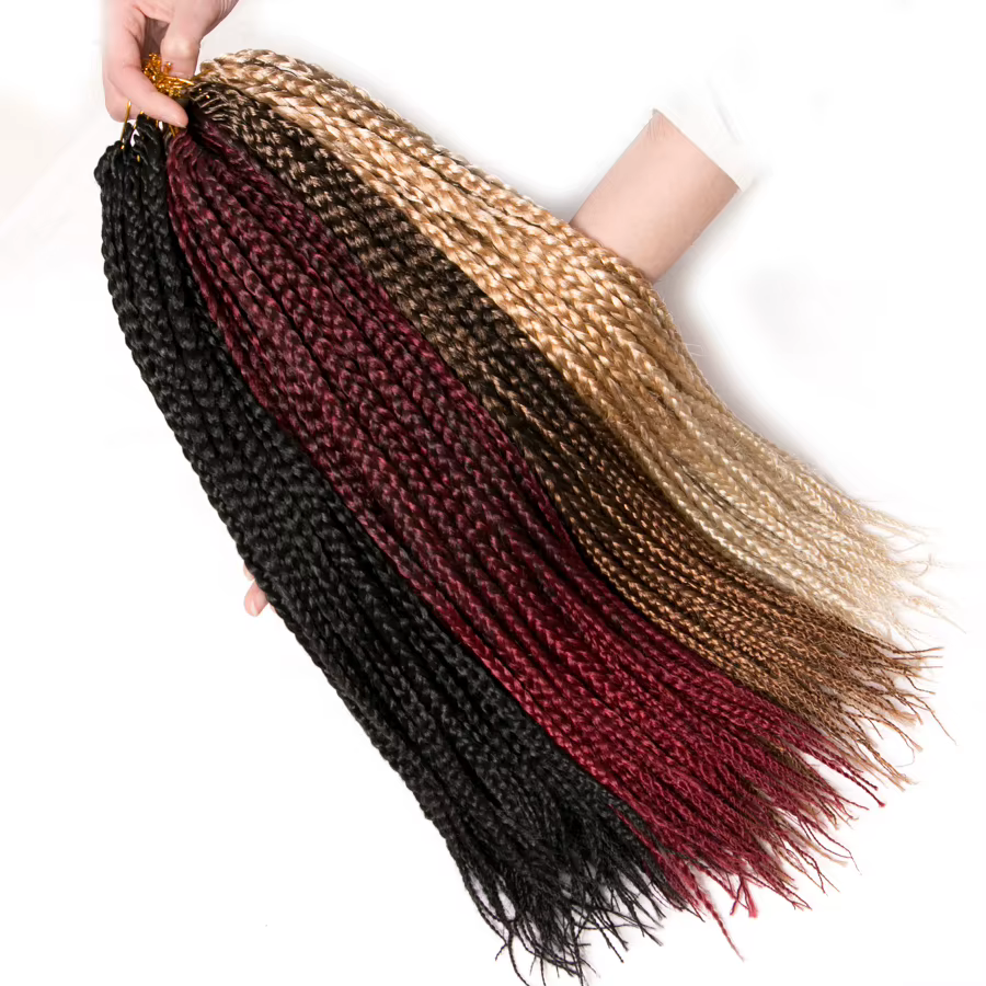 VERVES boîte tresses cheveux synthétiques 14 pouces et 18