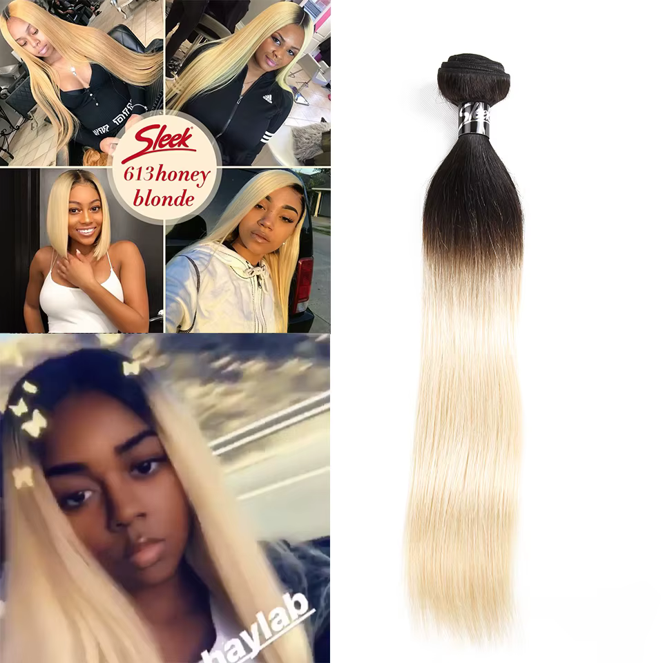 Tissage en lot brésilien Remy lisse ombré