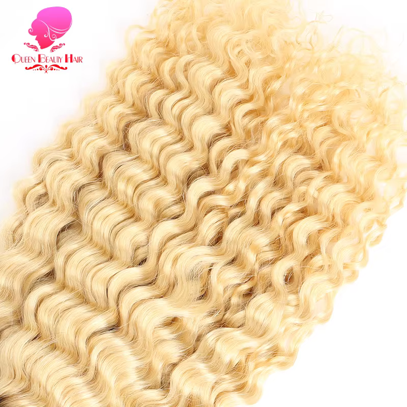 Reine 1/3/4 Bundle 1B 613 Ombre Blonde Platine couleur deux tons racines foncées malaisienne vague profonde