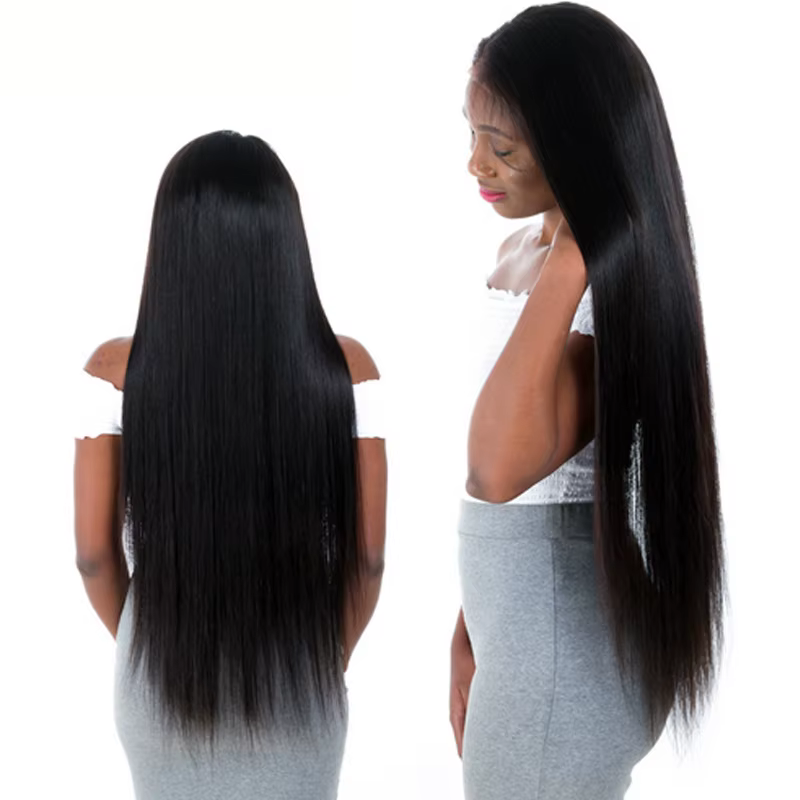 LUFFYHAIR 5*5 Base en soie pleine dentelle perruques de cheveux humains