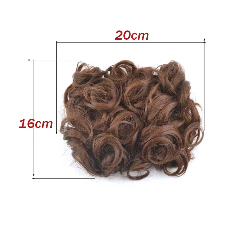 Jeedou synthétique Updos cheveux bouclés Chignon pince