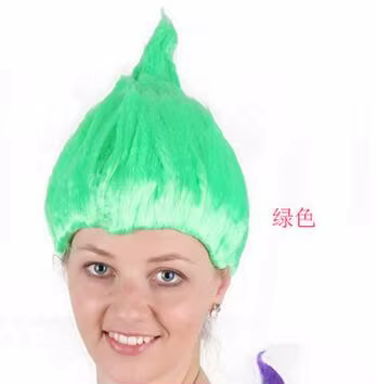 Perruque de coquelicot Trolls pour enfants
