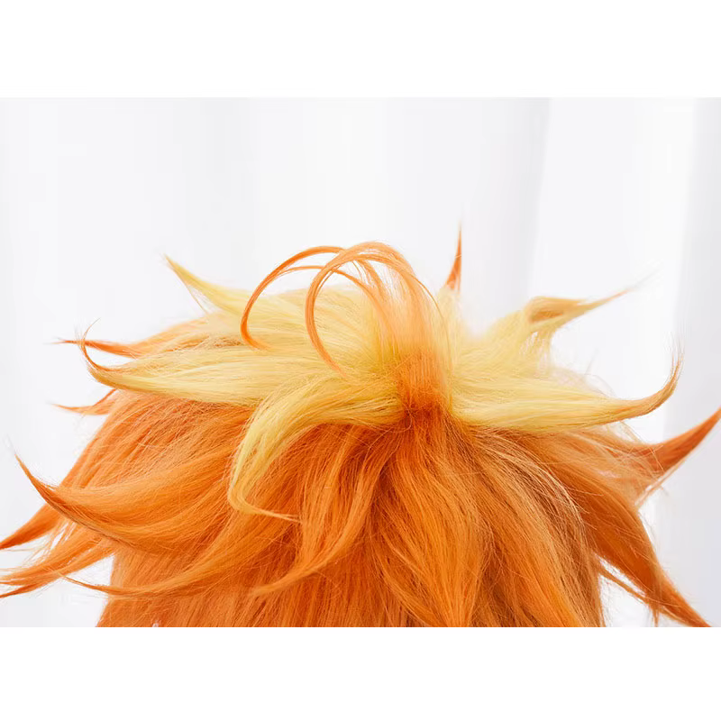 Perruque de Cosplay Orange pour femmes