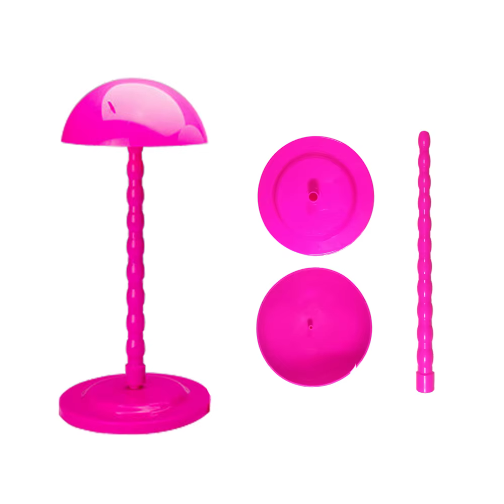 Support de perruque en plastique pliable