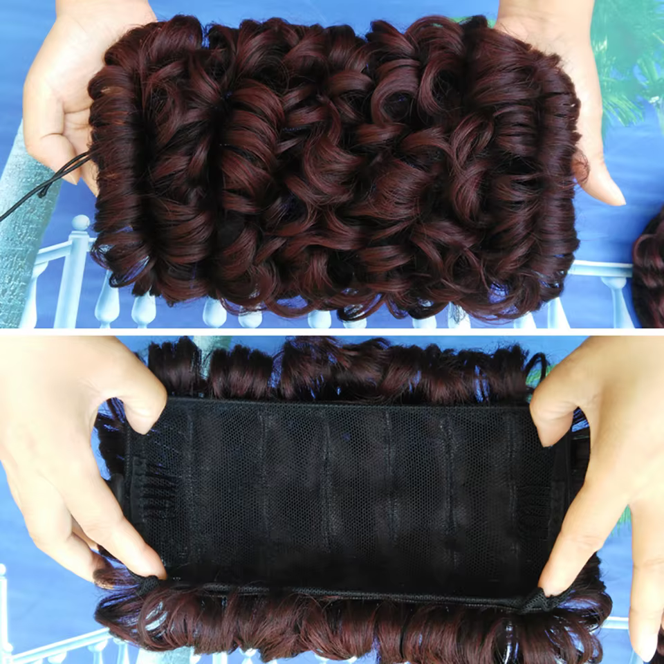 ALLATHIFY − Extensions capillaires synthétiques bouclées pour femmes