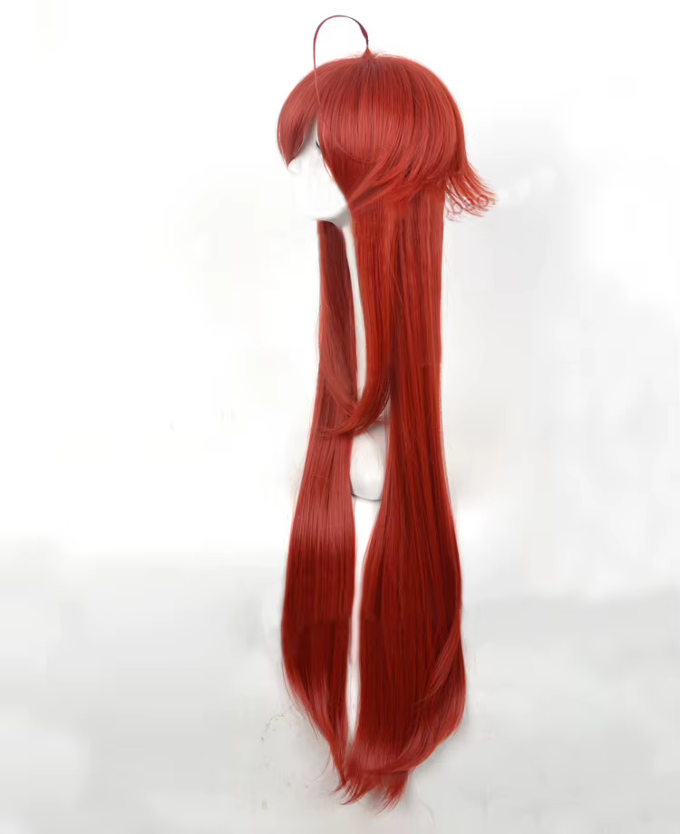 Lycée DxD Rias Gremory 100cm Long Vin Rouge Chaleur Degré Cheveux Cosplay Costume Perruque + Bonnet Gratuit