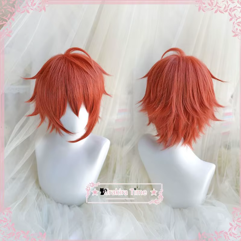 IDOveSH7 NANASE RIKU Cosplay Perruque Courte Moelleuse