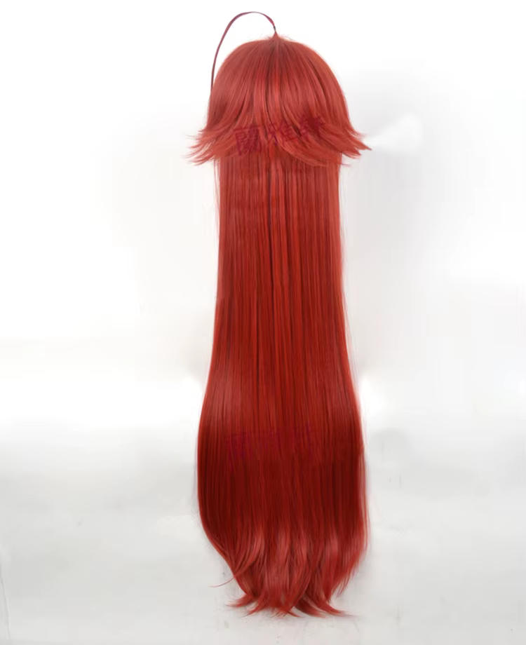 Lycée DxD Rias Gremory 100cm Long Vin Rouge Chaleur Degré Cheveux Cosplay Costume Perruque + Bonnet Gratuit