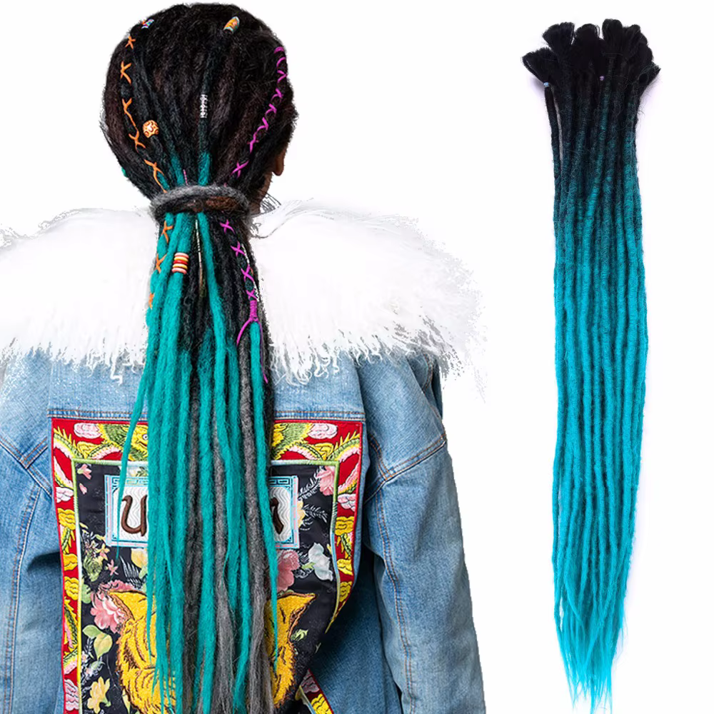 Dreadlocks synthétiques faits à la main pour femmes