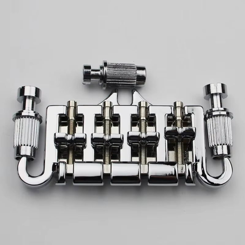 Cordier de pont de basse chromé à 3 points et 4 cordes pour pièces de guitare GBS EP