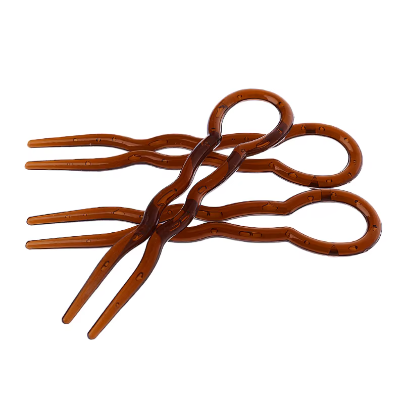 Pinces à cheveux tressées en forme 3 pièces, accessoires coiffure