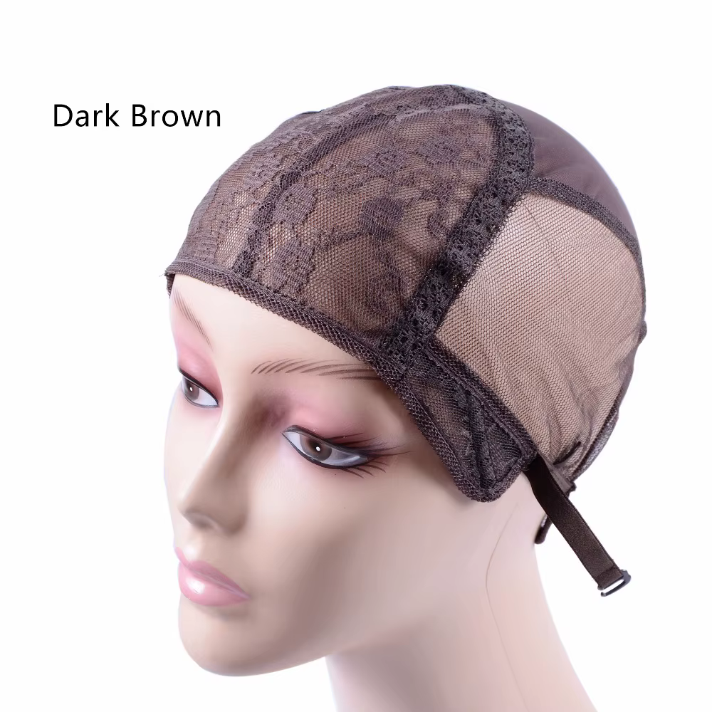 Bonnet de perruque juif brun foncé (petit/moyen/grand) pour la confection de perruques
