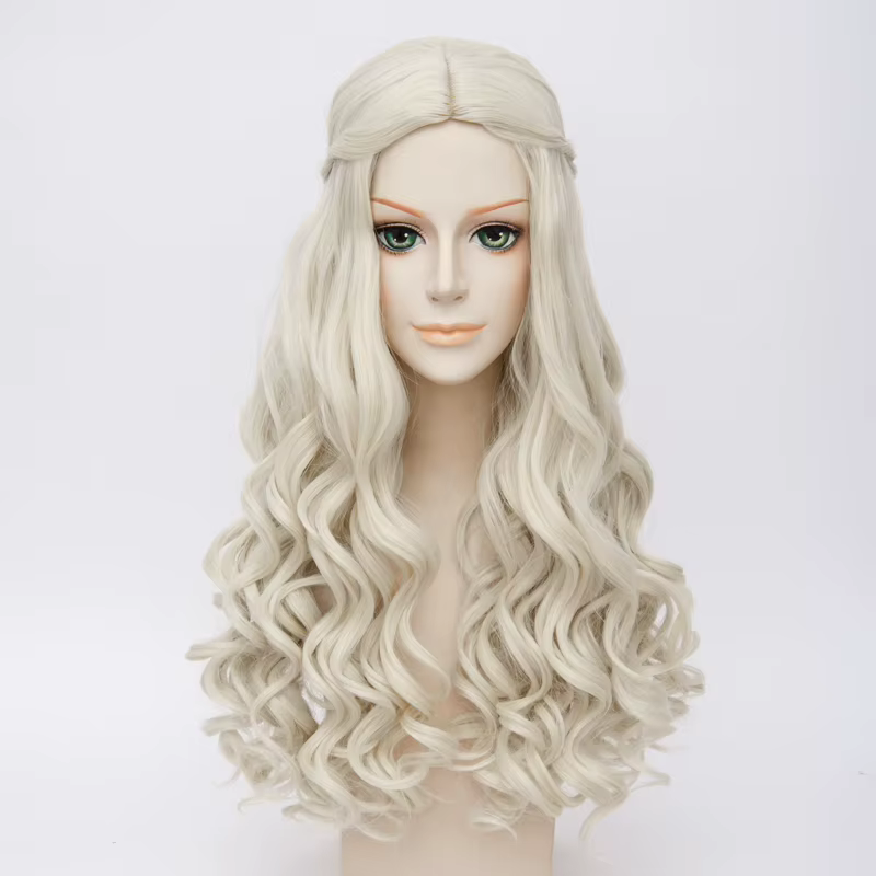 Alice au pays des merveilles – perruque de Cosplay en Fiber synthétique