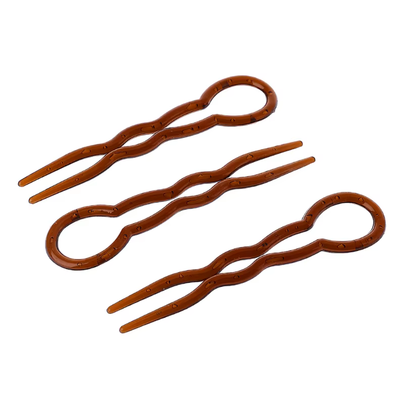 Pinces à cheveux tressées en forme 3 pièces, accessoires coiffure