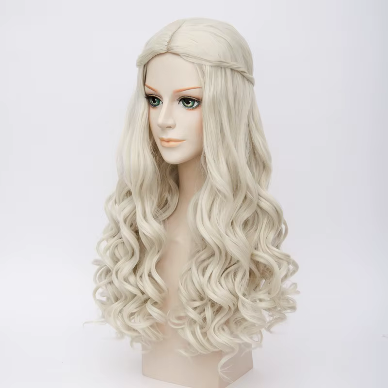 Alice au pays des merveilles – perruque de Cosplay en Fiber synthétique
