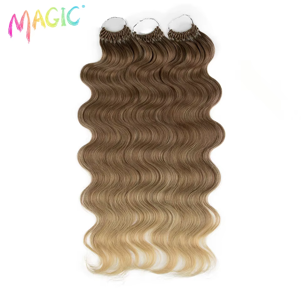 Magic-Extensions de cheveux synthétiques Body Wave