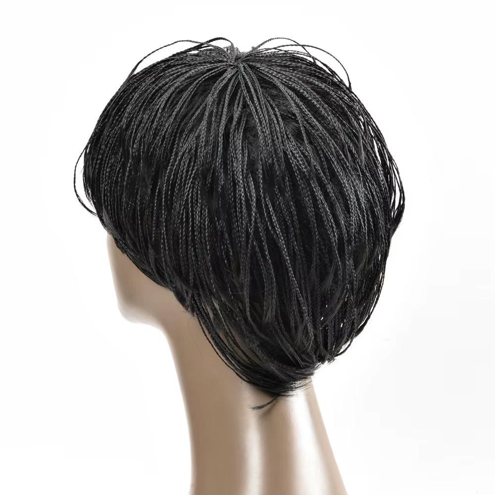 Perruque tressée en boîte de Crochet pour femmes noires