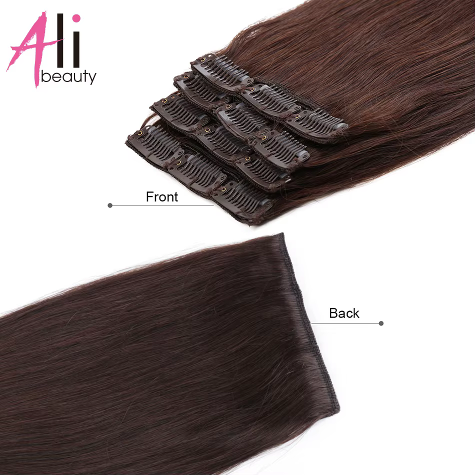 100% Remy pince brésilienne dans les extensions de cheveux humains