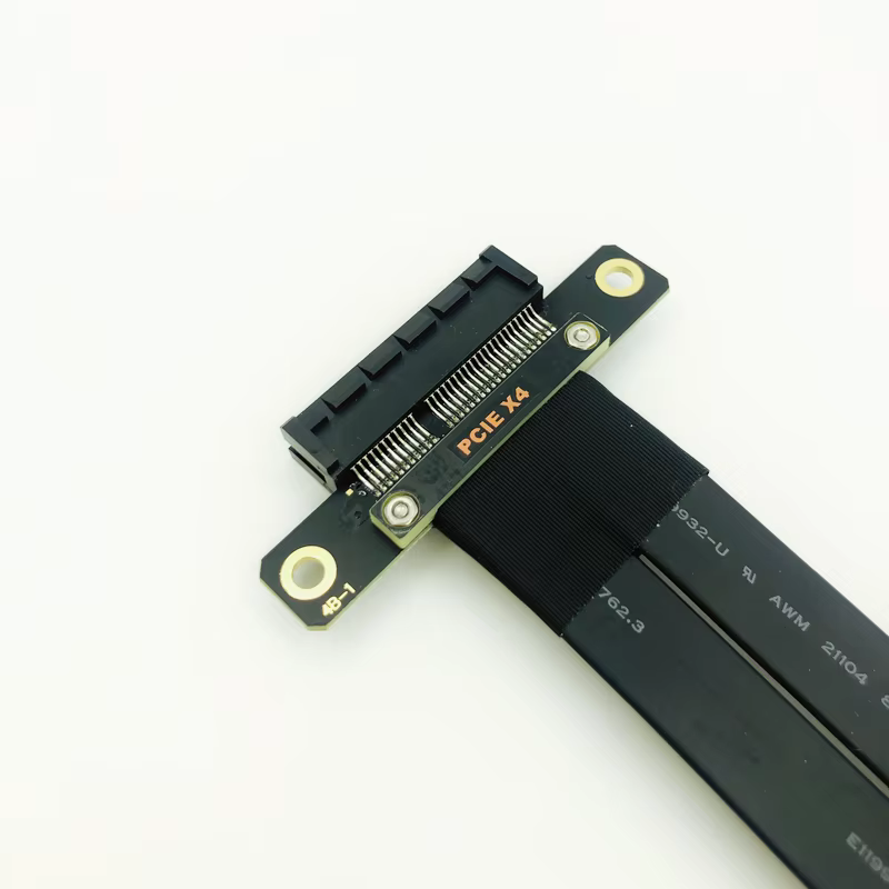 Câble d'extension PCI Express 3.0 4X, extension PCI-e, adaptateur PCIE 4X à 180 degrés pour une vitesse de transfert de données améliorée