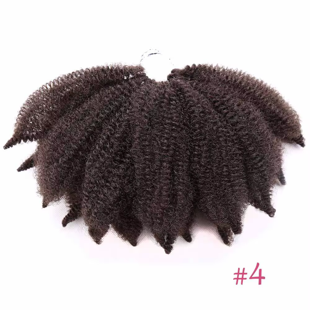 Marley tresses cheveux synthétiques 8 pouces doux Afro crépus torsion Crochet tresse Extensions