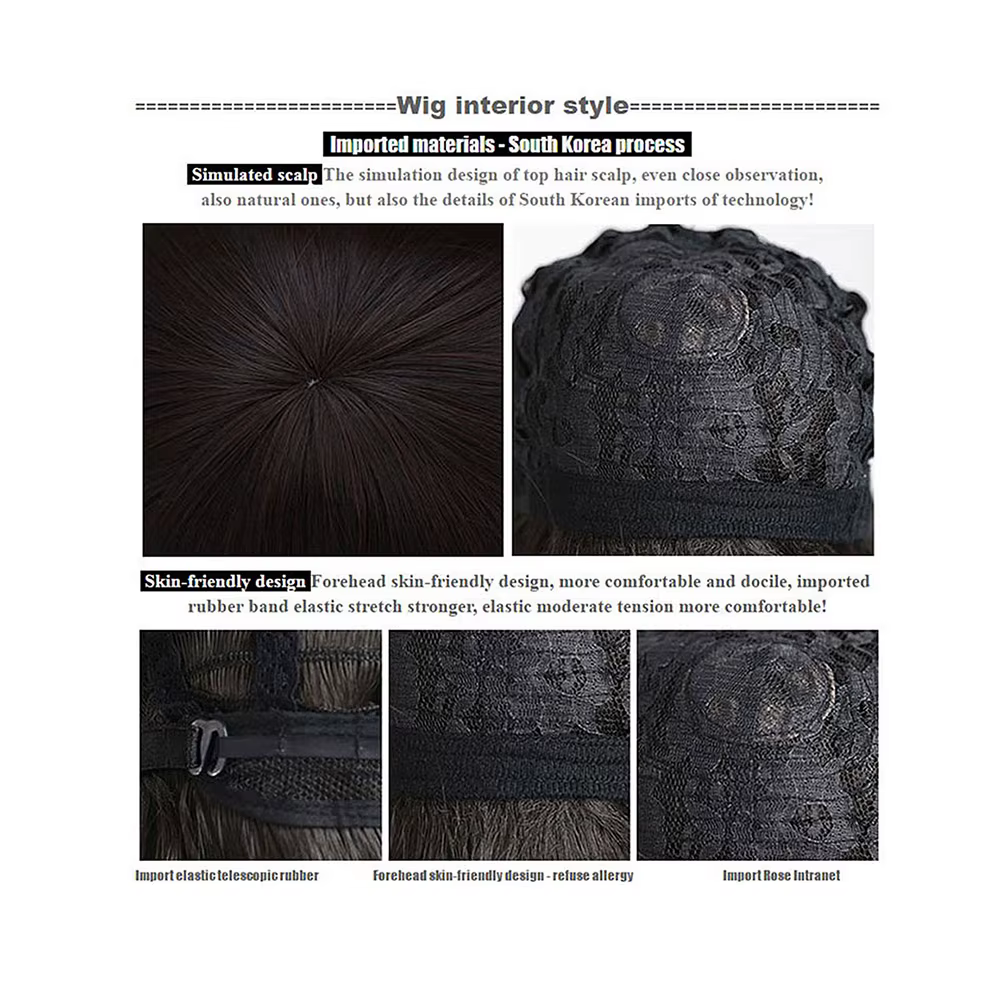 Anime nouveau style Cosplay longue perruque 「HSIU」fête