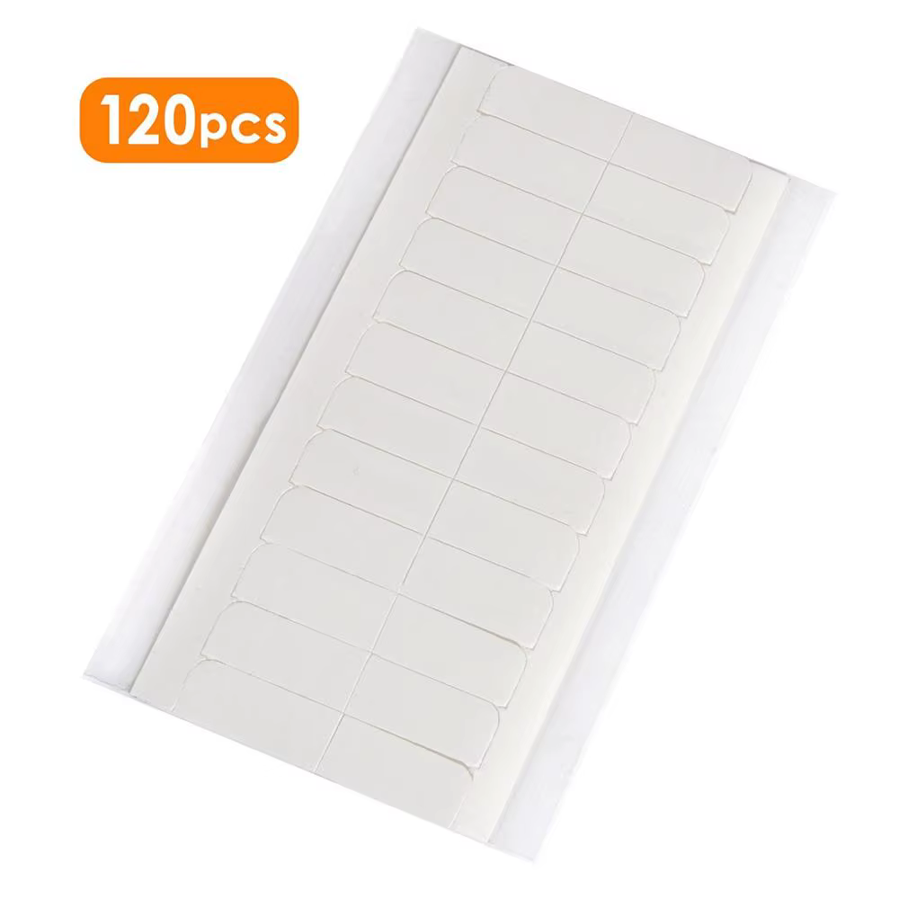 Ruban adhésif Double face imperméable blanc sans brillance pour Extension de cheveux