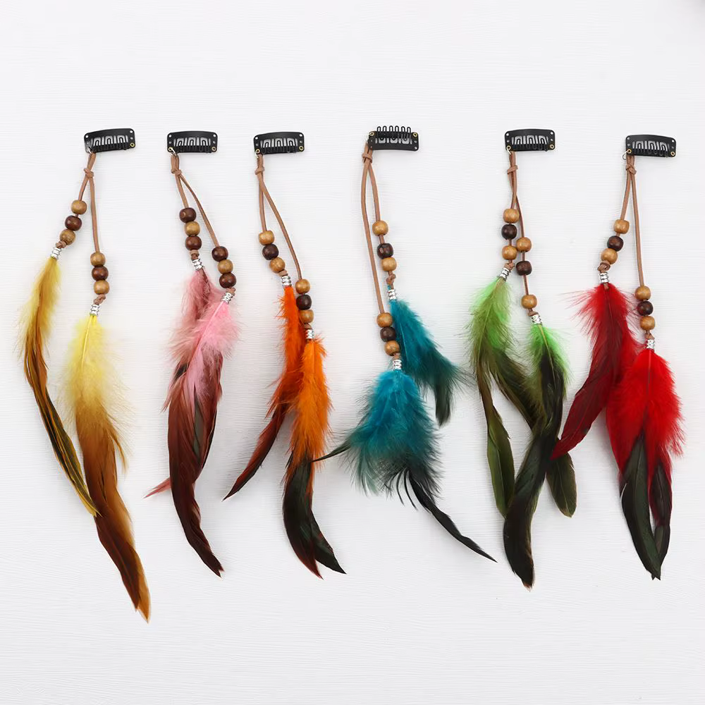 Boho Colored Extensions Peigne Coiffe