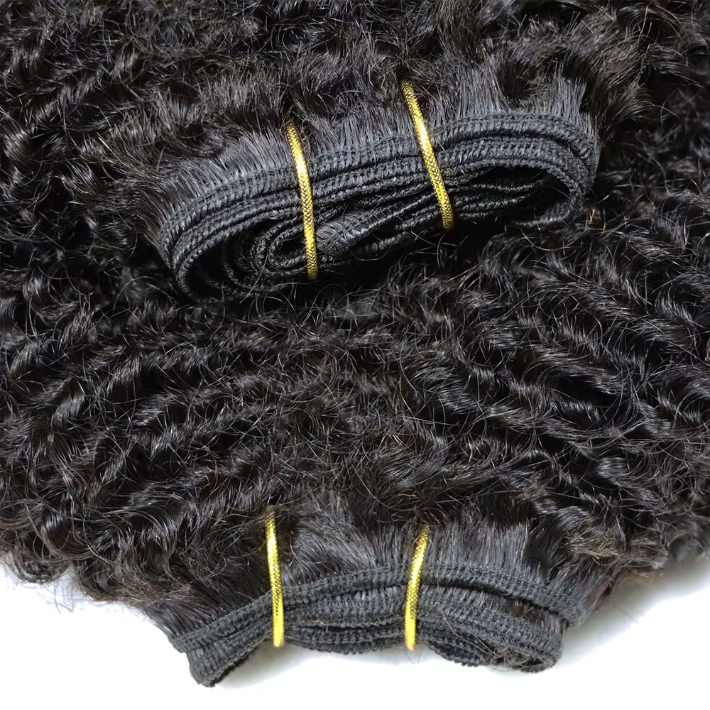 IXTUYLLY Tissage de cheveux humains 4C Afro Kinky Curly