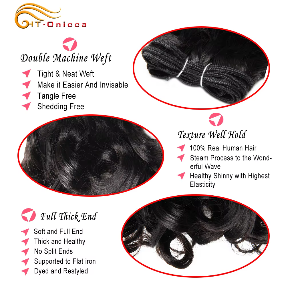 Tissage en lot brésilien bouclé ombré