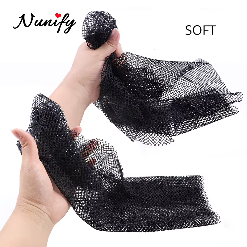 Nunify 1 pièces/lot filets à cheveux de couleur noire femmes toupets