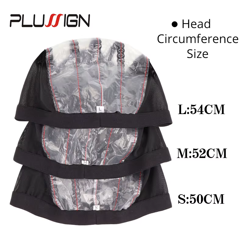 Bonnet de perruque en filet ventilé (1 pièce) avec 2 peignes