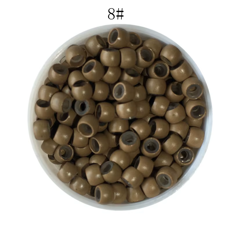 3000 pièces/lot, anneaux nano en silicone noir de 2