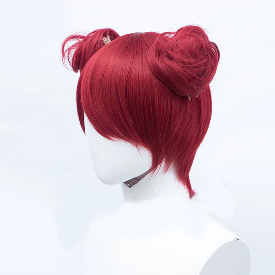 AOSIWIG 23 couleurs cheveux courts bouclés Chignon accessoires synthétique Cosplay
