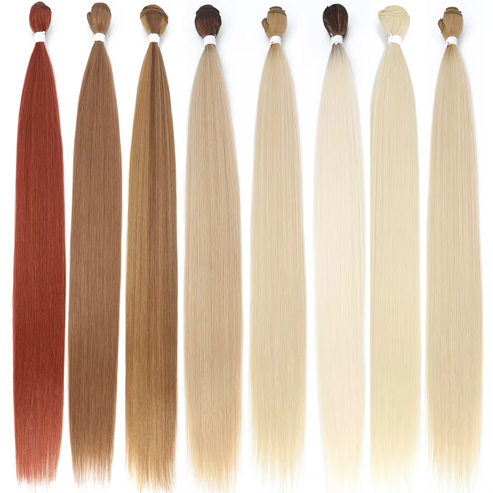Mèches synthétiques Yaki lisses Super longues
