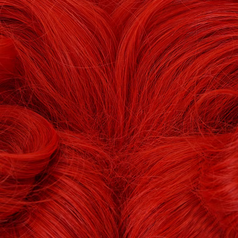 Perruque de Cosplay la reine rouge Alice au pays des merveilles pour femmes