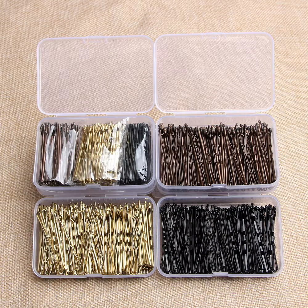 150 pièces/boîte pinces à cheveux en métal pour les femmes de mariage épingles