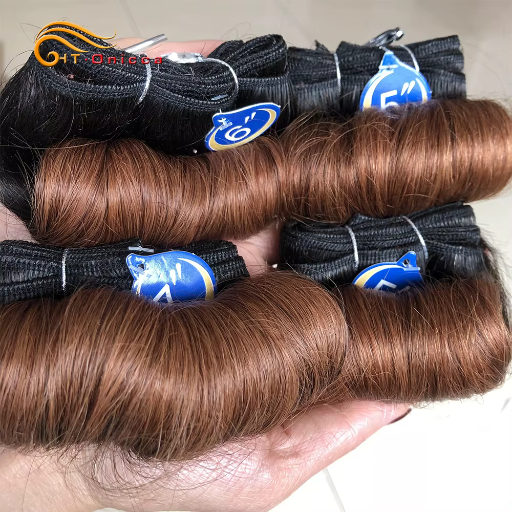 Tissage en lot brésilien Remy 100% naturel bouclé
