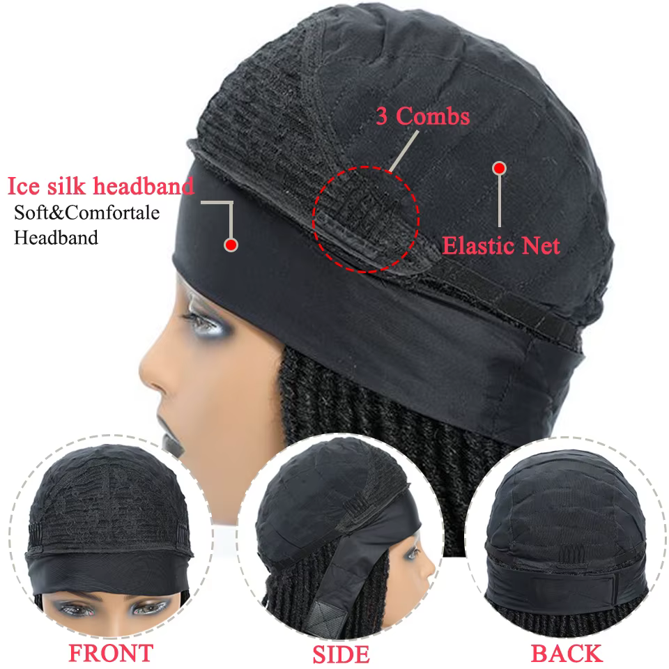 Wakego-Perruque de Dreadlocks Longs pour Femme