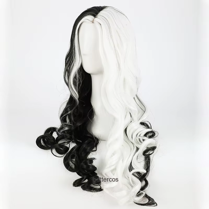 Perruque Synthétique Bouclée de 75cm avec Bonnet pour Cosplay