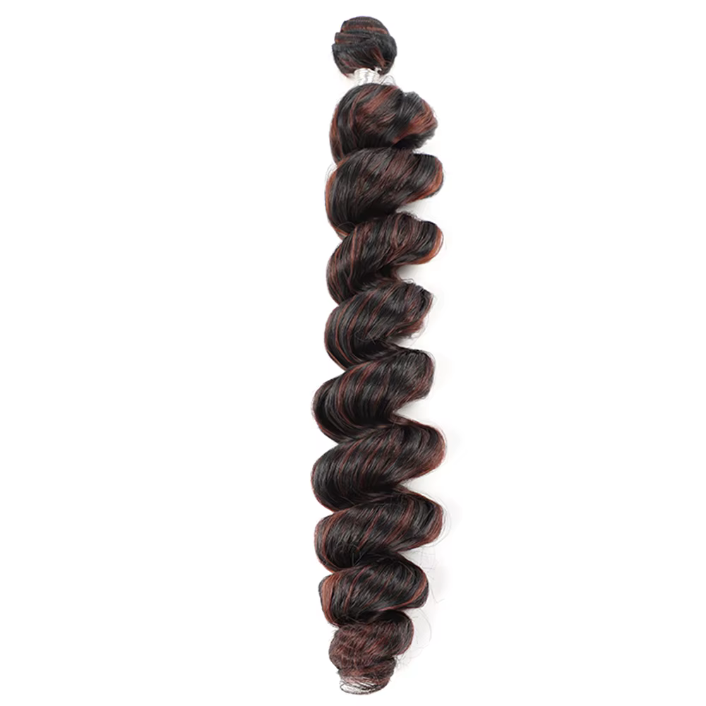 Faisceaux de cheveux synthétiques afro pour femmes