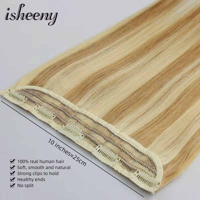 Extensions de cheveux humains Remy brésiliens à clipser