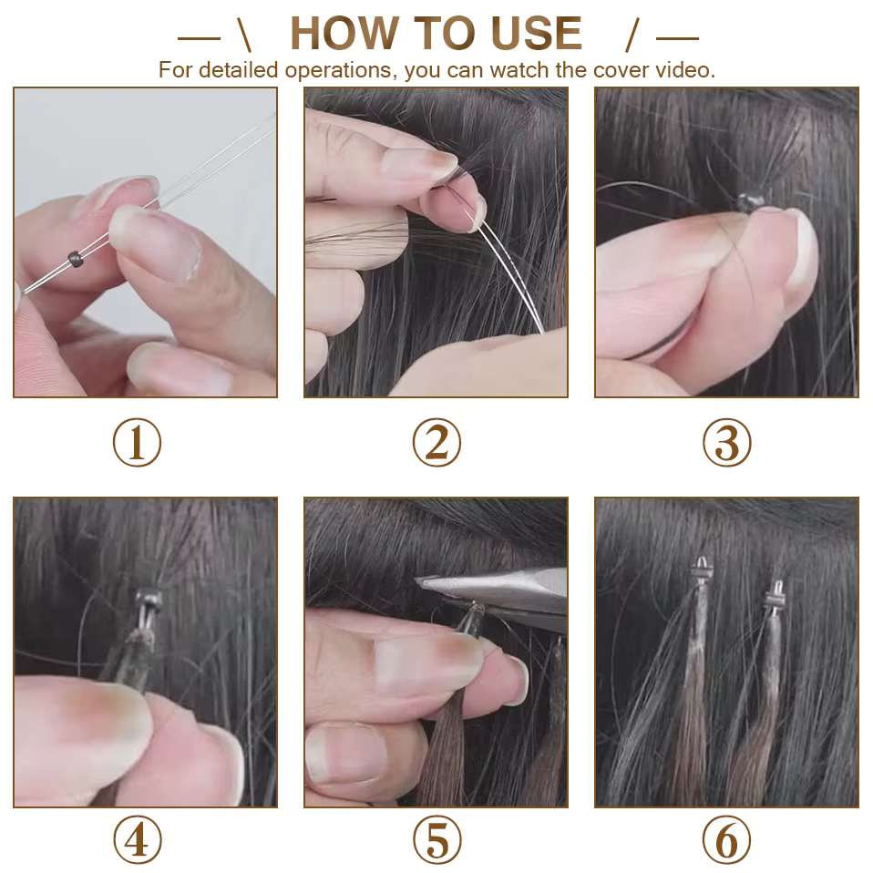 S-noilte-Extensions de Cheveux Naturels Lisses