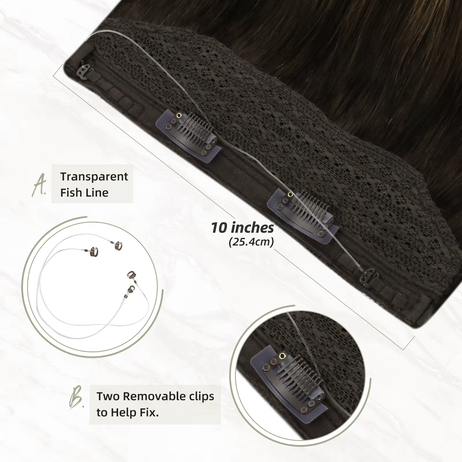 Extension de cheveux naturels