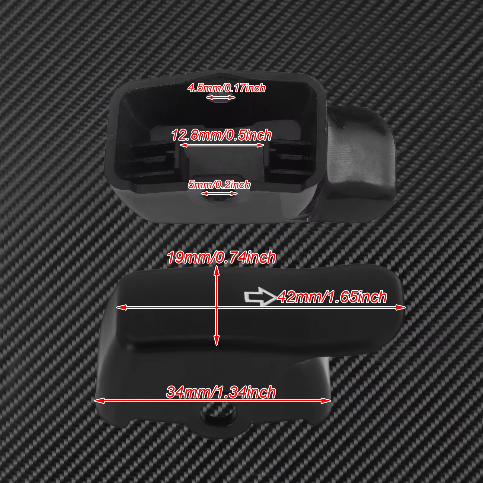 Capuchon d'extension de clignotant de moto, couvercle étendu de bouton de commutation noir pour Harley Softail Fat Boy FL Dyna Sportster XL 883 1200