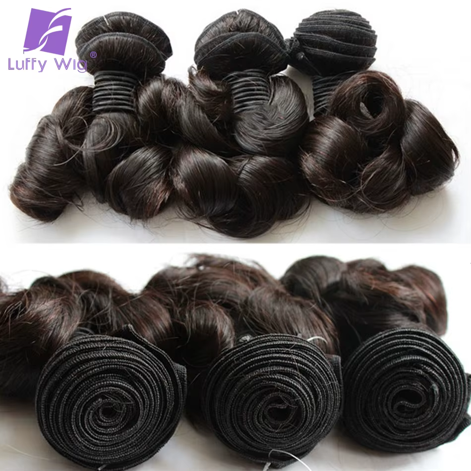 Luffy – tissage en lot brésilien naturel Remy bouclé et rebondissant